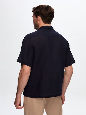 D’S Damat Regular fit Overhemd in Blauw