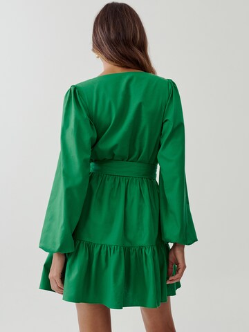 Robe 'AMAIA' Tussah en vert : derrière