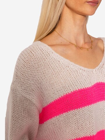smėlio SASSYCLASSY Laisvas megztinis