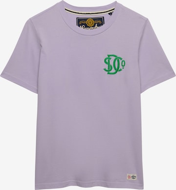 T-shirt Superdry & Co en violet : devant