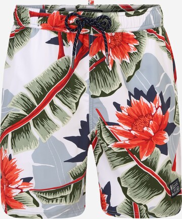 Superdry & Co Badeshorts in Weiß: Vorderseite