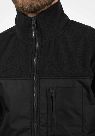 INDICODE JEANS Fleece Jacket 'Birch' in Black