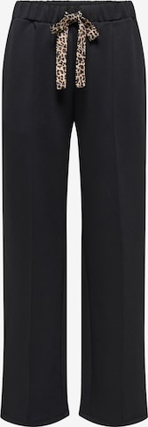 ONLY Široke hlačnice Hlače 'ONLALINA' | črna barva: sprednja stran