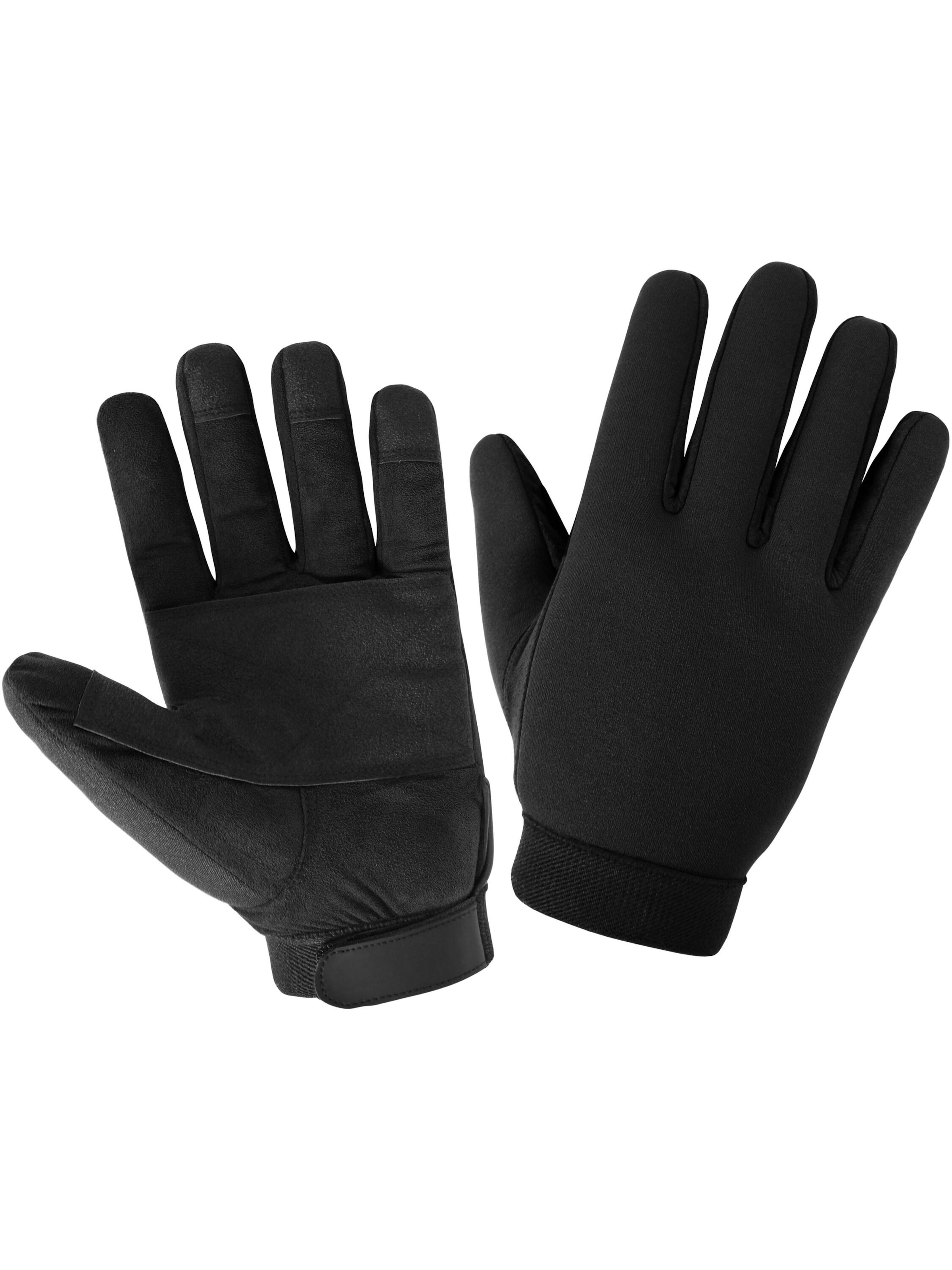 Gants de sport normani en noir : devant
