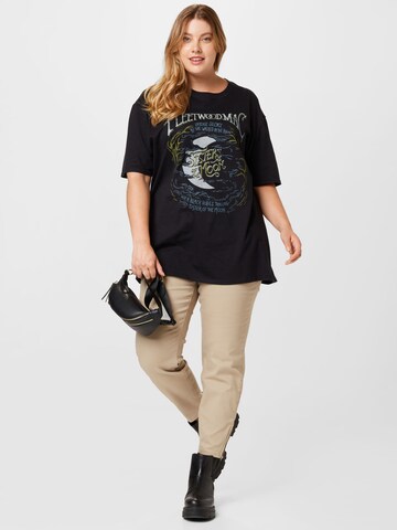 Nasty Gal Plus Shirt 'Fleetwood' in Black