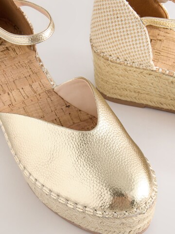 Next Espadrillaer 'Forever Comfort' i guld