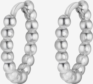 Boucles d'oreilles Lucardi en argent : devant