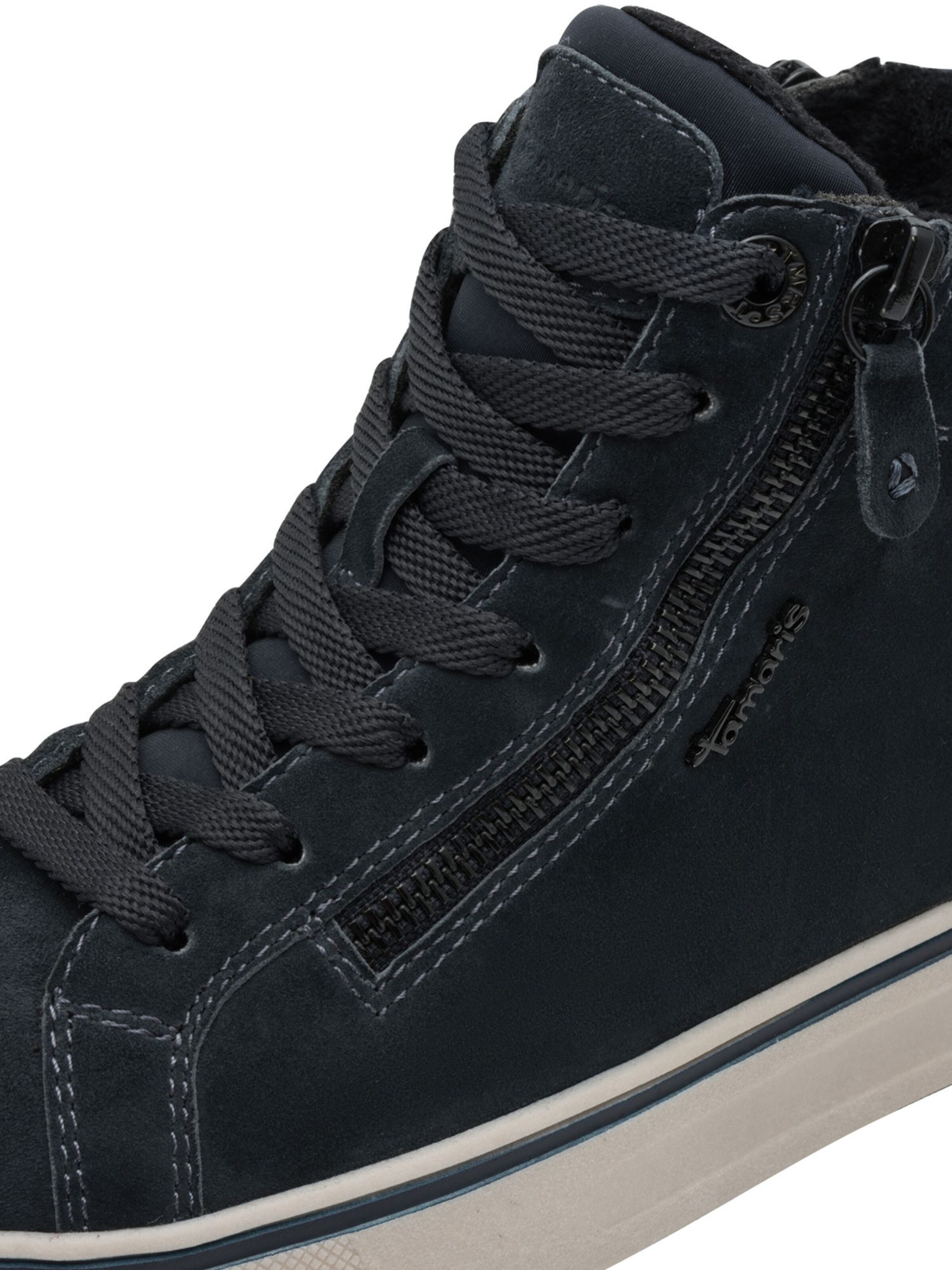 Baskets hautes Tamaris en bleu