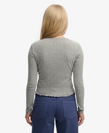 Cardigan 'Athletic Essential' Superdry & Co en gris