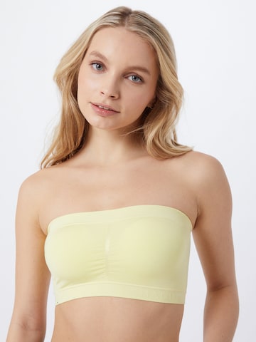 MAGIC Bodyfashion Bandeau Bra in Yellow: front