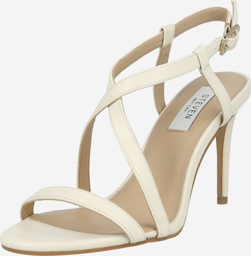 Steven New York Sandalen met riem 'KACY' in Wit: voorkant