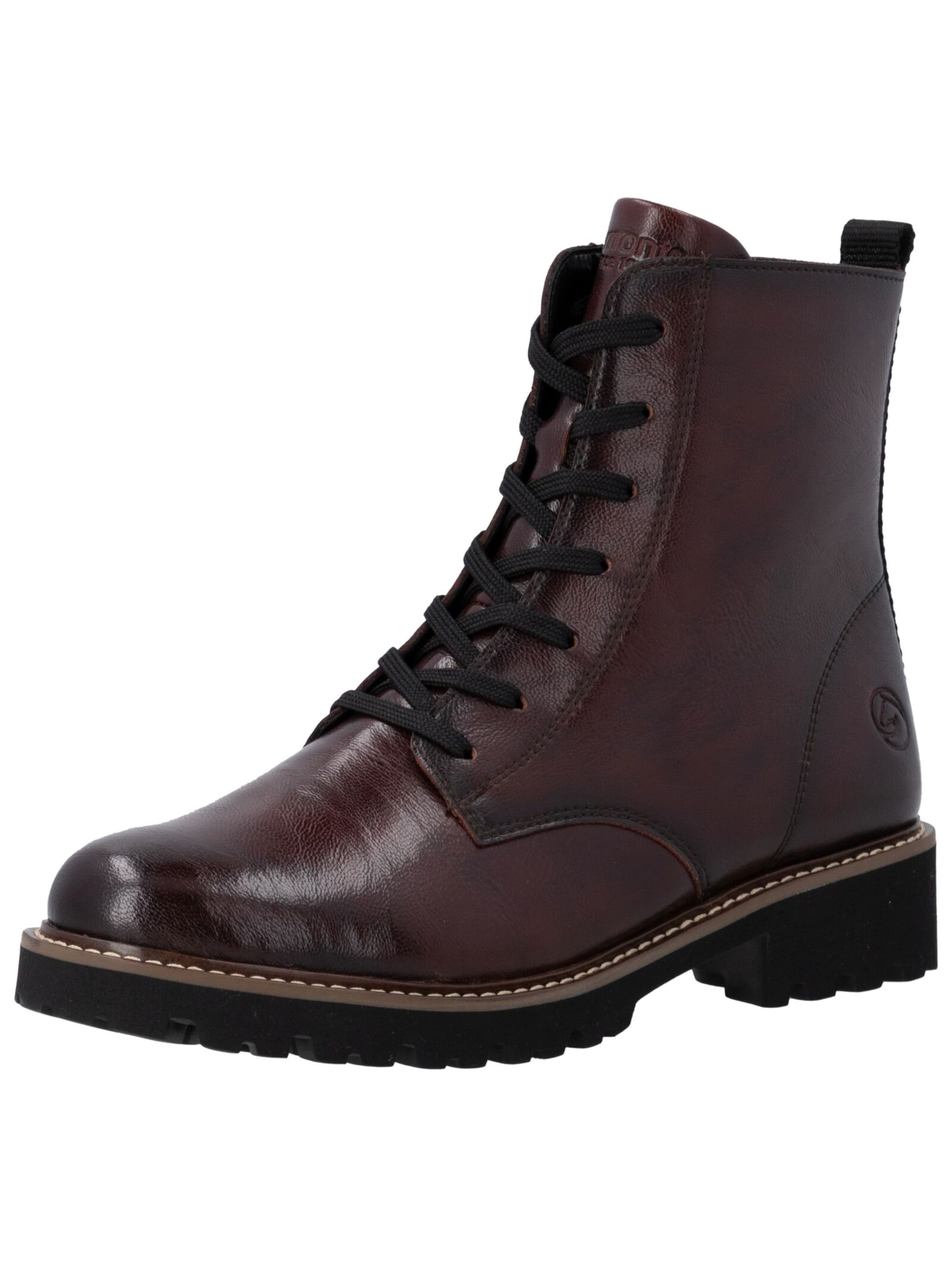 REMONTE Lace-up bootie in Brown: front