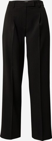 NLY by Nelly Regular Pleat-Front Pants in Black: front