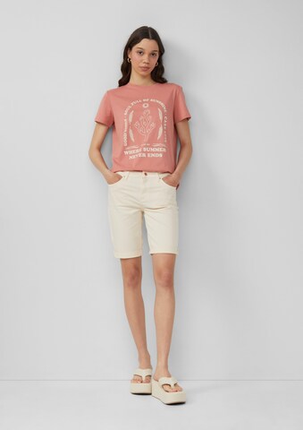 QS Slim fit Jeans 'Catie' in Beige: front
