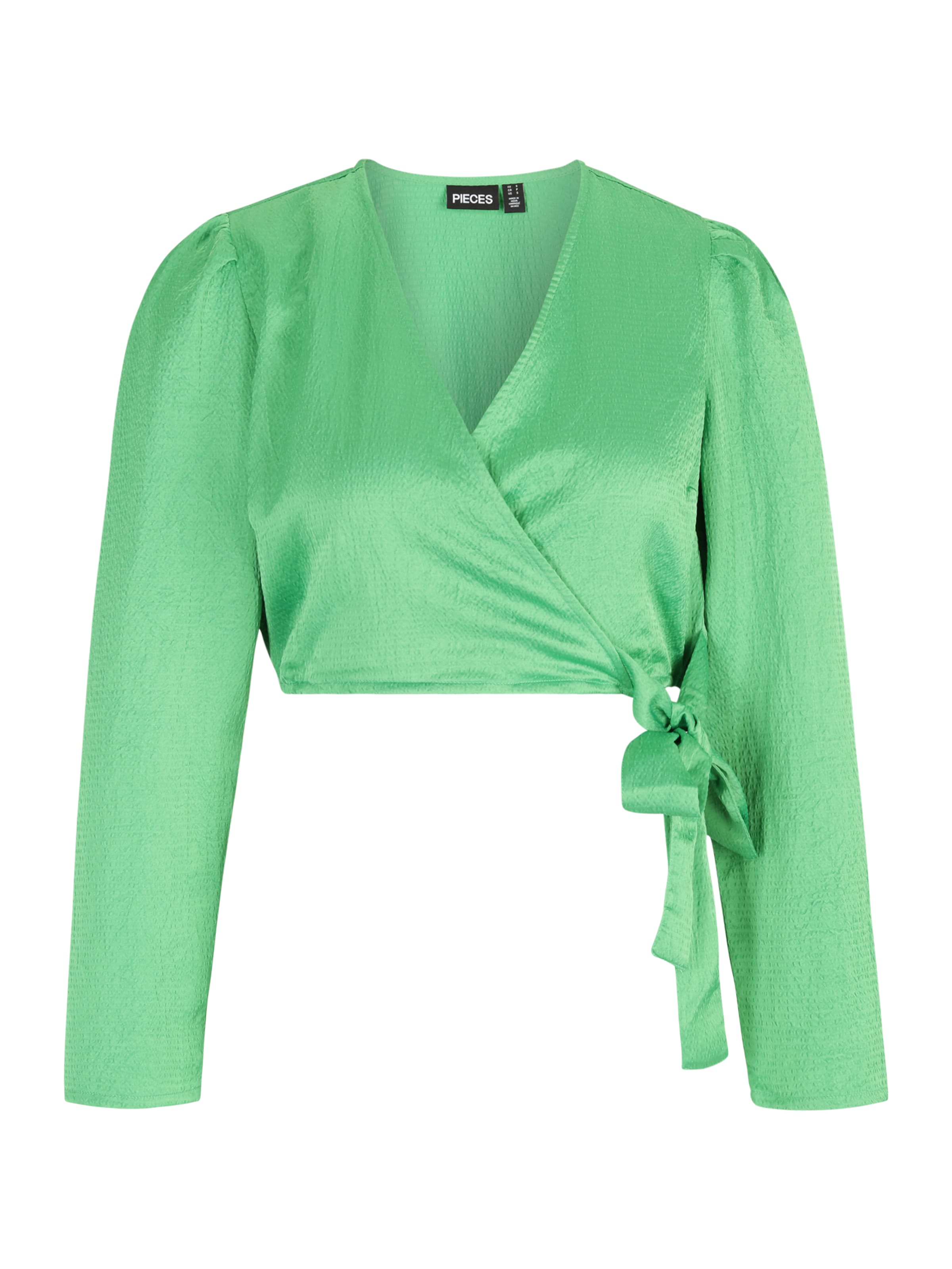 Pieces Petite - Blusa 'SENA' en verde: frente