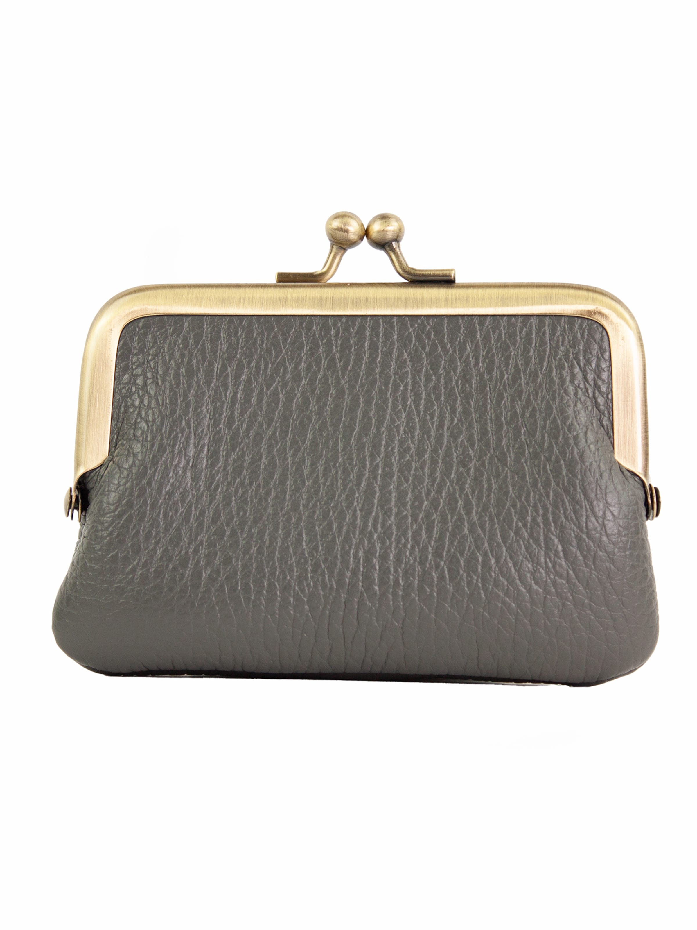 lePelou Portemonnaie 'PICA'‌‌‌‌‌‌‌‌ in Grau: Vorderseite