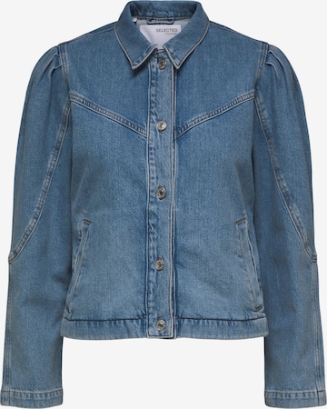 SELECTED FEMME Between-season jacket in Blue: front