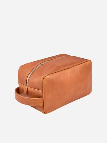 NEGOTIA Leather Toilettas 'Mori' in Bruin