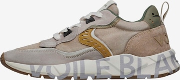 Baskets basses 'CLUB01.' Voile blanche en beige : devant