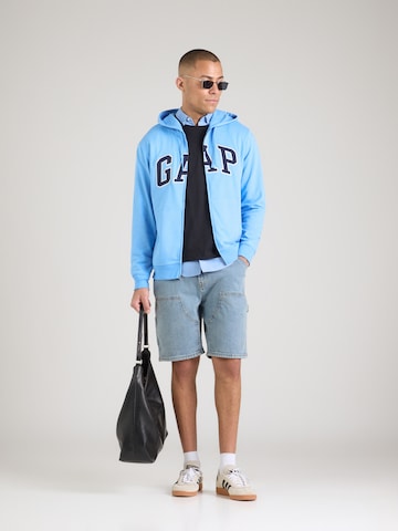 GAP Sweatjacka 'HERITAGE' i blå