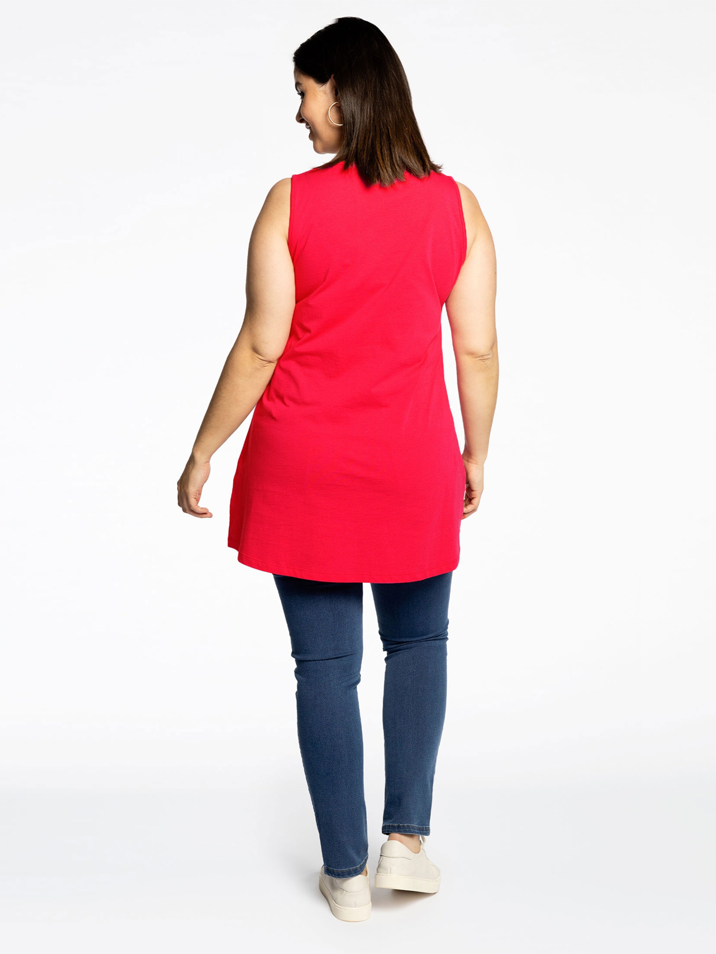 YOEK Top ' COTTON ' in Red