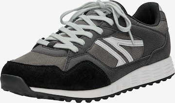 Pull&Bear Platform trainers in Black: front