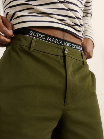 Regular Pantalon 'Flynn' Guido Maria Kretschmer Men en vert