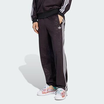 ADIDAS ORIGINALSregular Hlače 'Pride FB' - crna boja: prednji dio