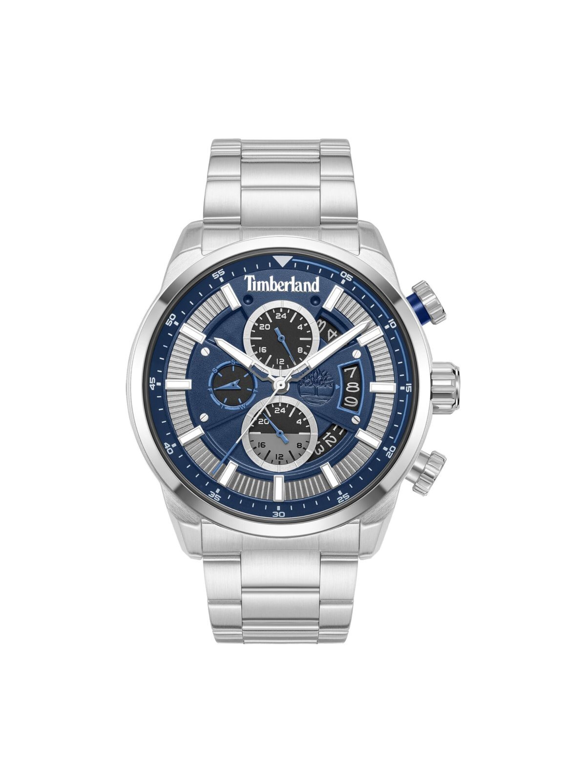 TIMBERLAND Analoog horloge 'Chronograph Callahan' in Zilver: voorkant