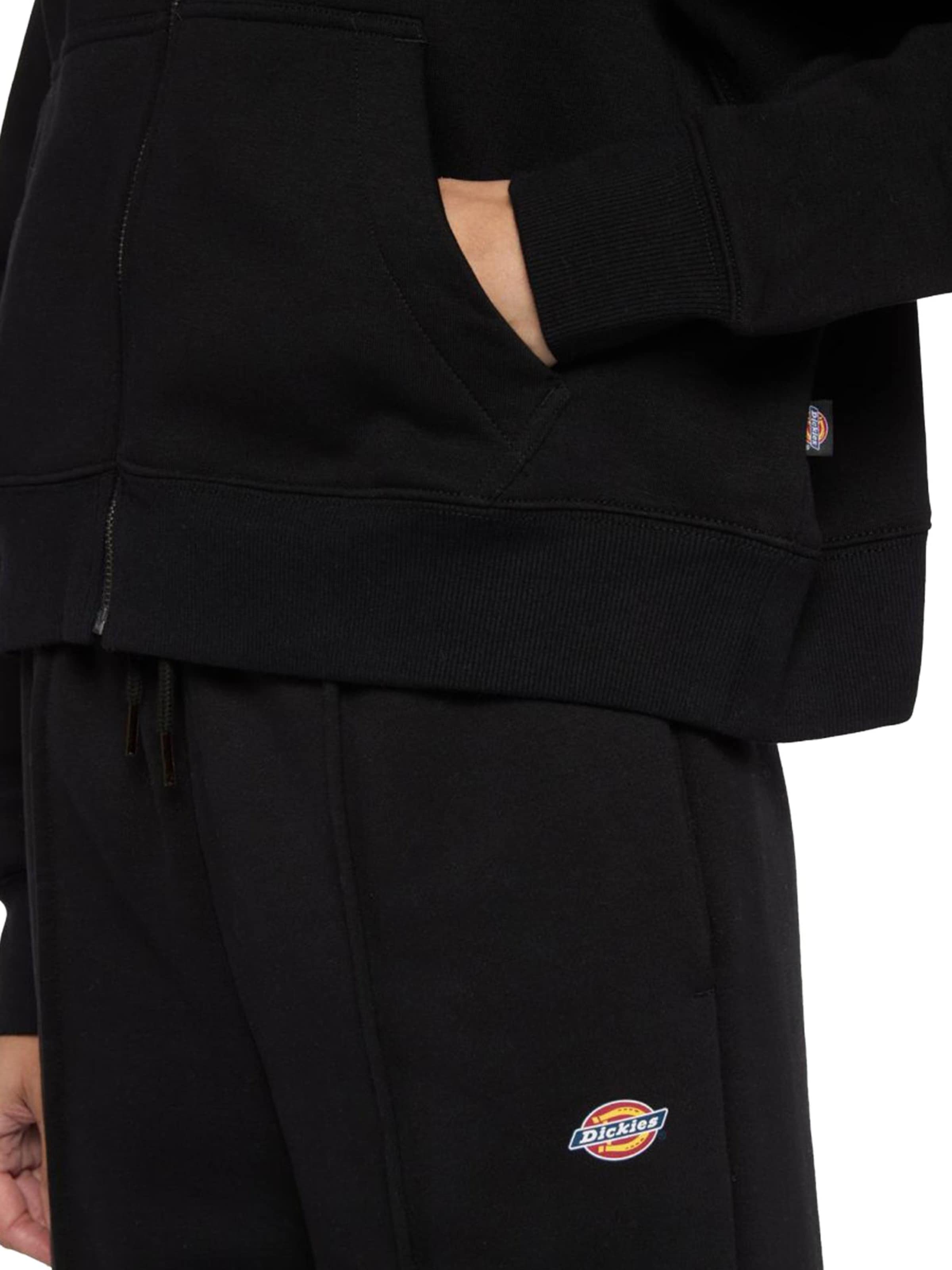 DICKIES Sweatvest 'Oakport' in Zwart