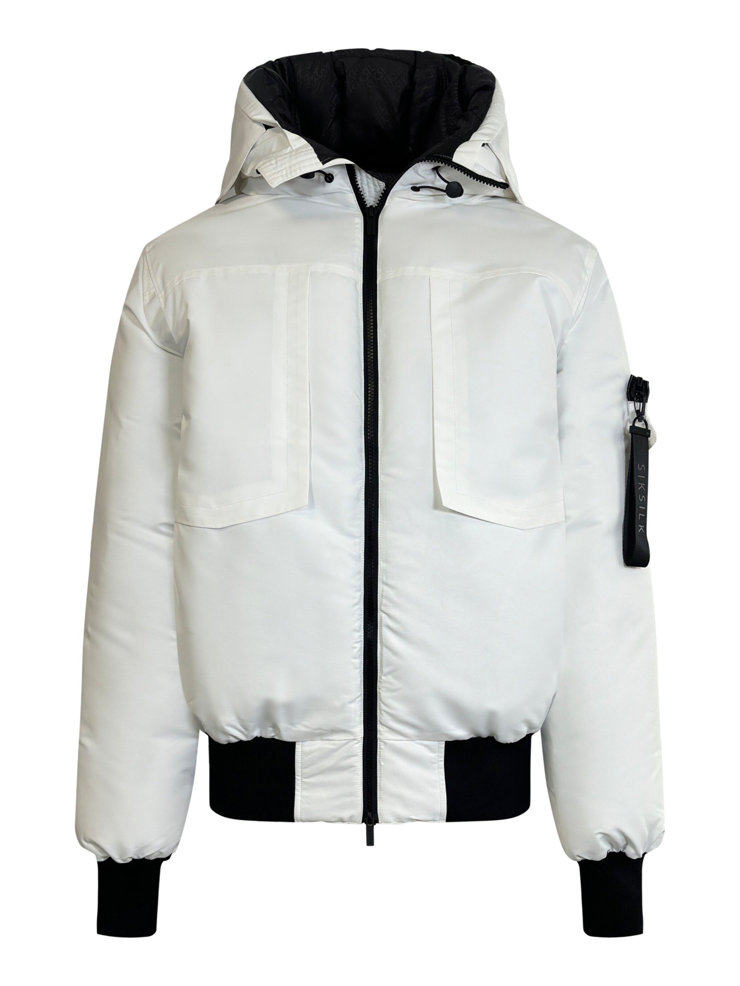 Giacca invernale di SikSilk in bianco: frontale