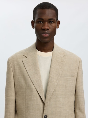 Coupe regular Veste de costume SELECTED en beige