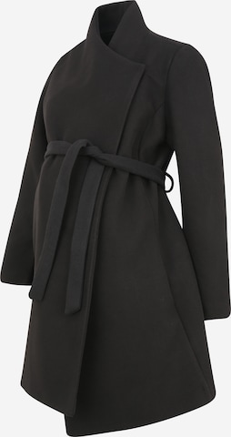 MAMALICIOUS Between-Seasons Coat 'Roxy' in Black: front