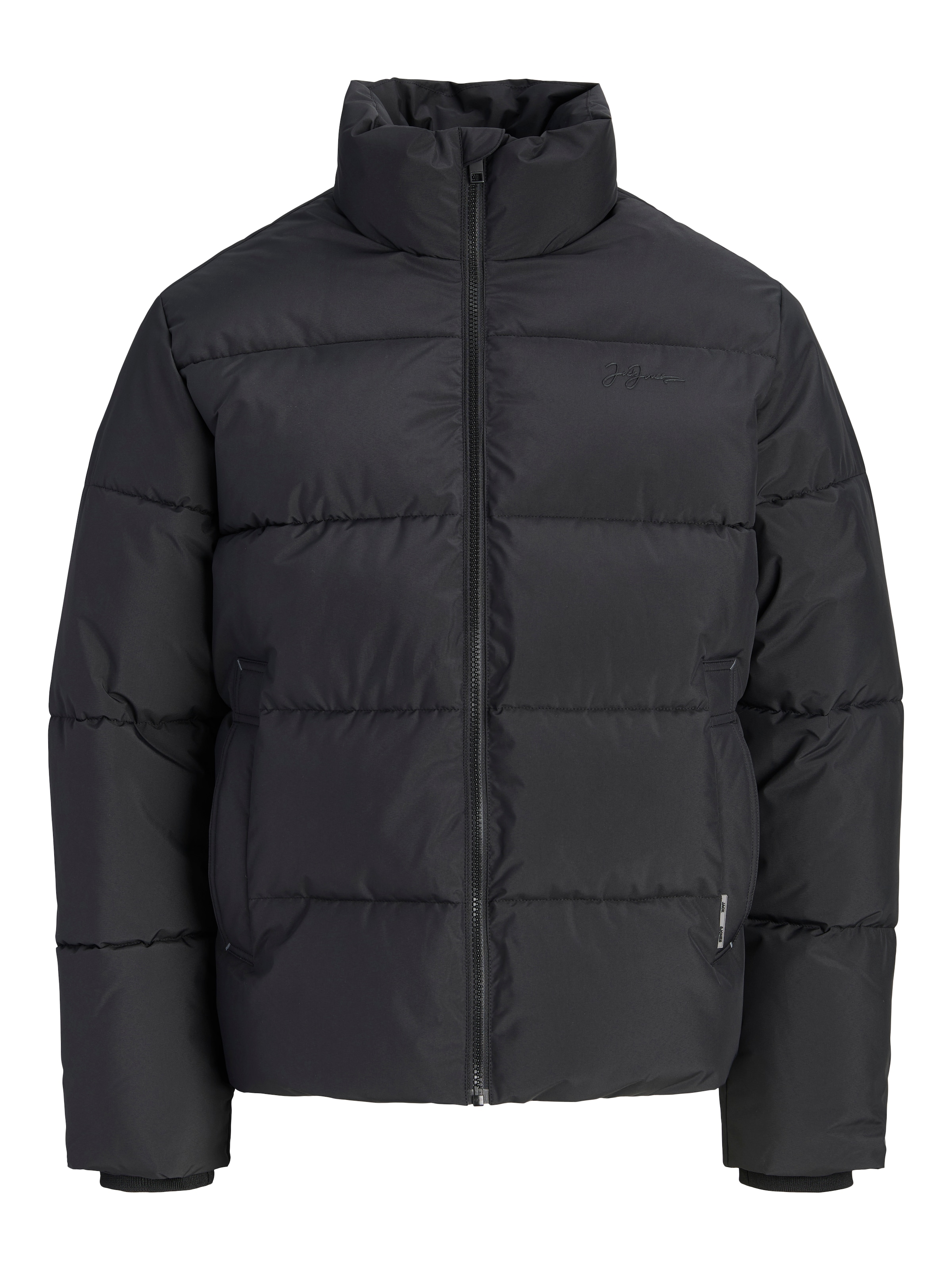 JACK & JONES Kurtka zimowa 'JJLupo' w kolorze czarny: przód