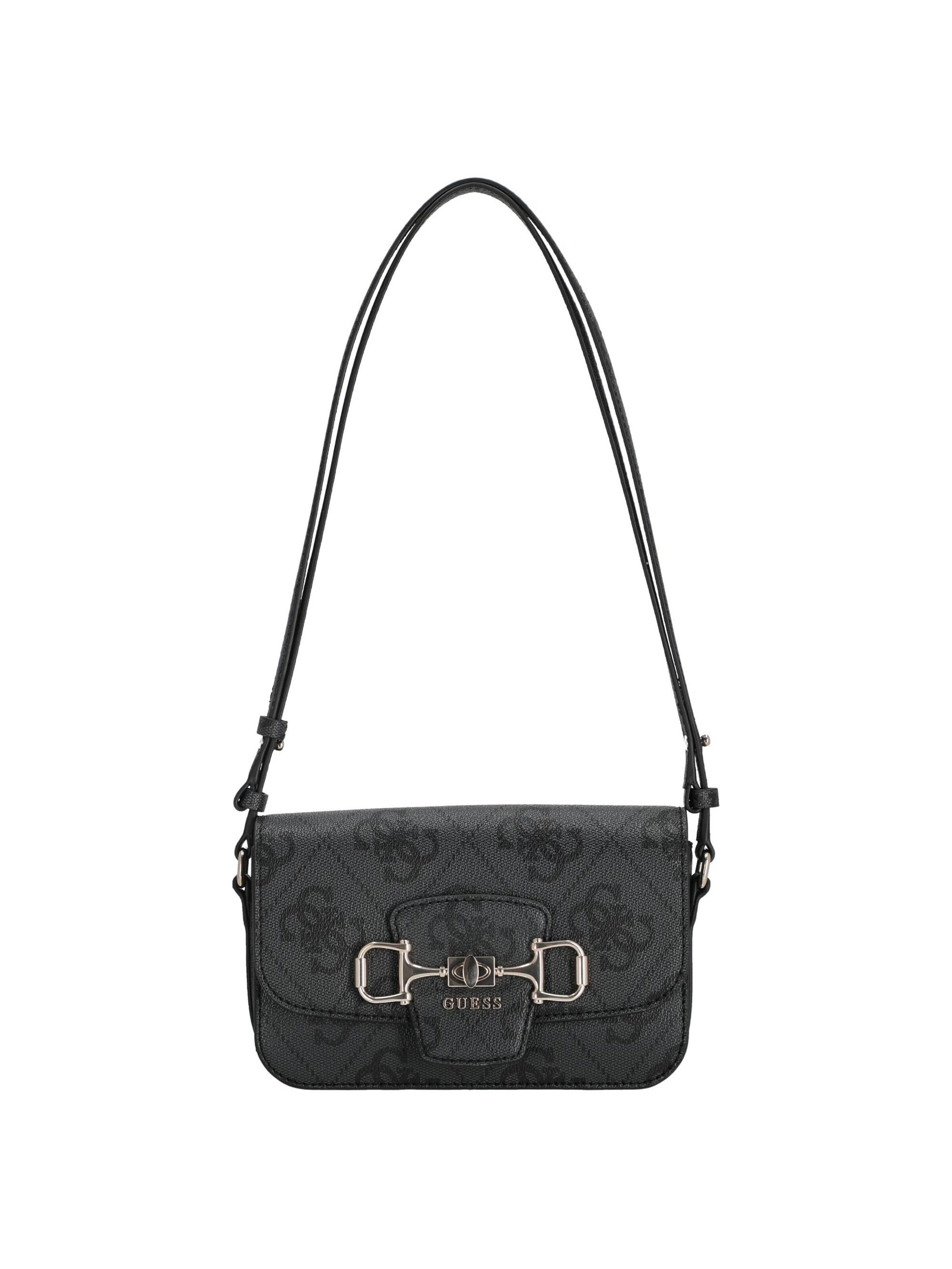 GUESS Originals Umhängetasche 'Janie Logo'‌‌‌ in Schwarz: Vorderseite