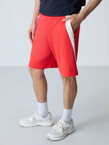 Regular Pantalon Tommy Life en rouge
