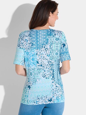 Goldner Shirt in Blau