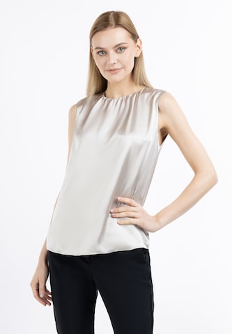 DreiMaster Klassik Blouse in Beige: voorkant