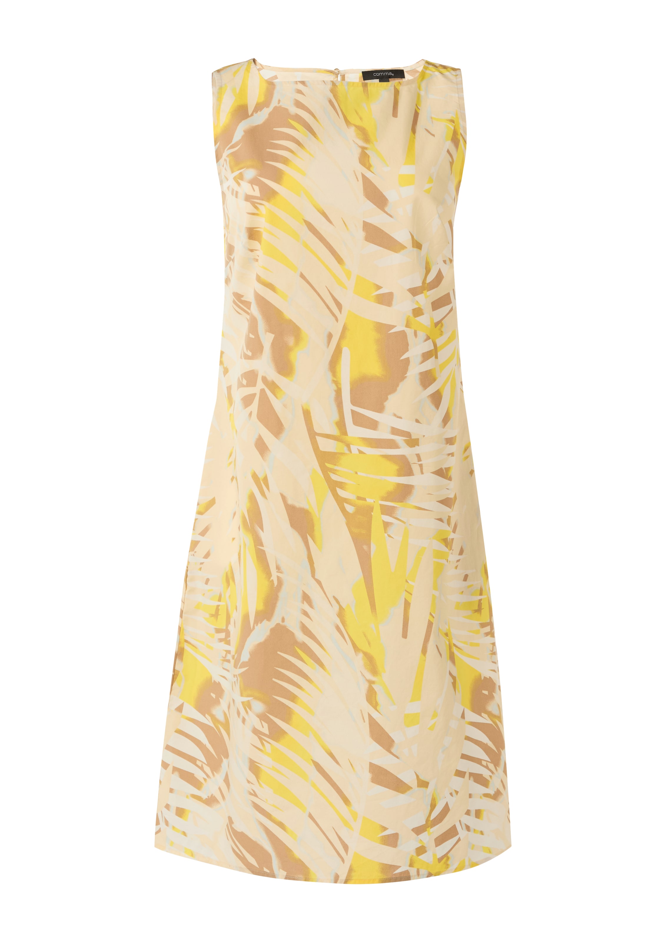 COMMA Kleid in Gelb: Vorderseite
