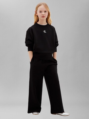 Calvin Klein Jeans Wide leg Trousers in Black