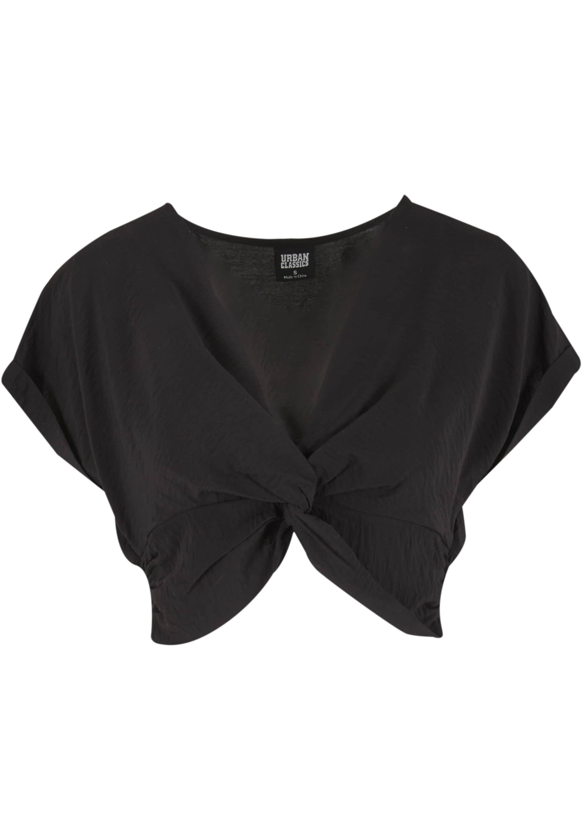 Urban Classics Bluse in Schwarz: Vorderseite