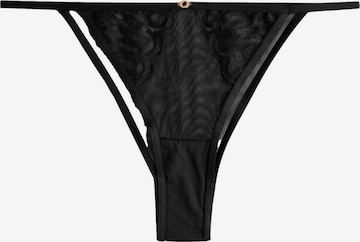 LipsyTanga gaćice - crna boja: prednji dio