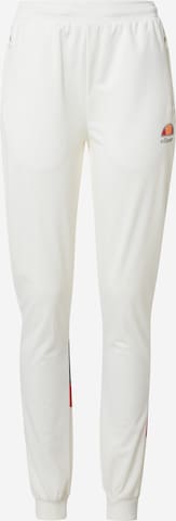ELLESSE Workout Pants 'Lauras' in White: front