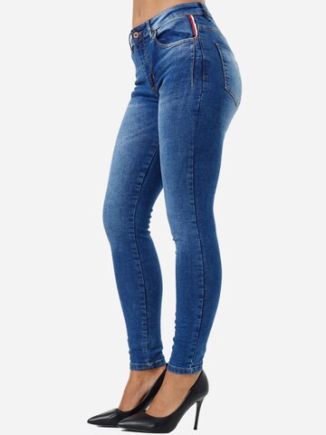Tazzio Skinny Jeansy 'F108' w kolorze niebieski