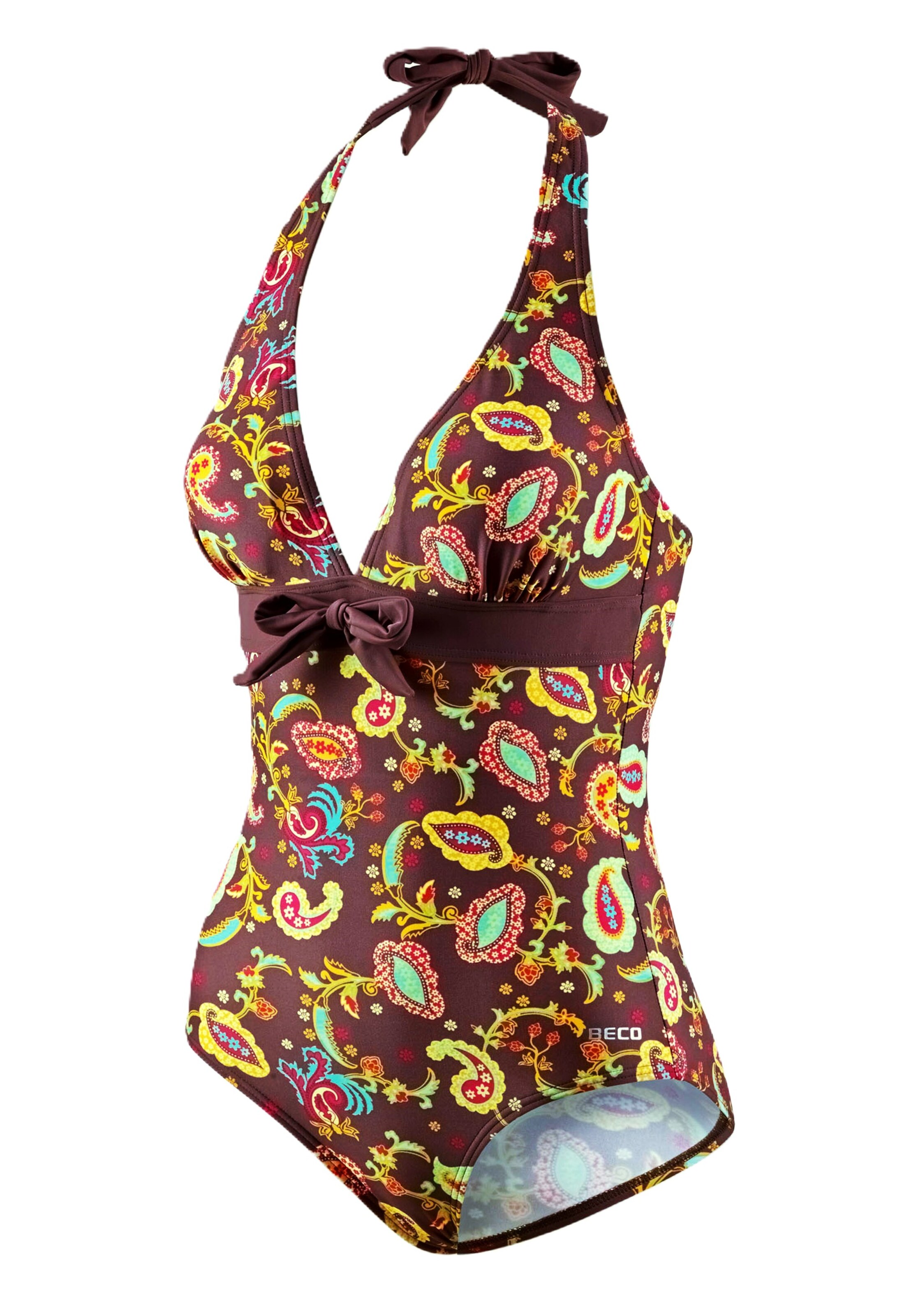 BECO the world of aquasports Swimsuit 'Boho Blossom' in Brown