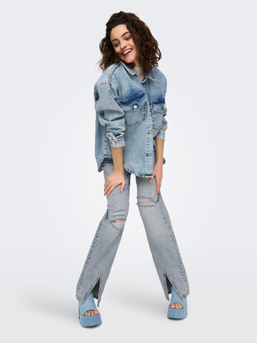 ONLY Wide Leg Jeans 'ASTRID' in Blau