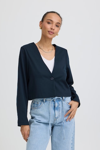 b.young Knit cardigan 'RIZETTA' in Blue: front