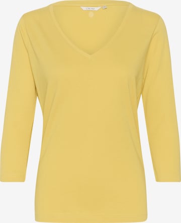 T-shirt Cream en jaune : devant