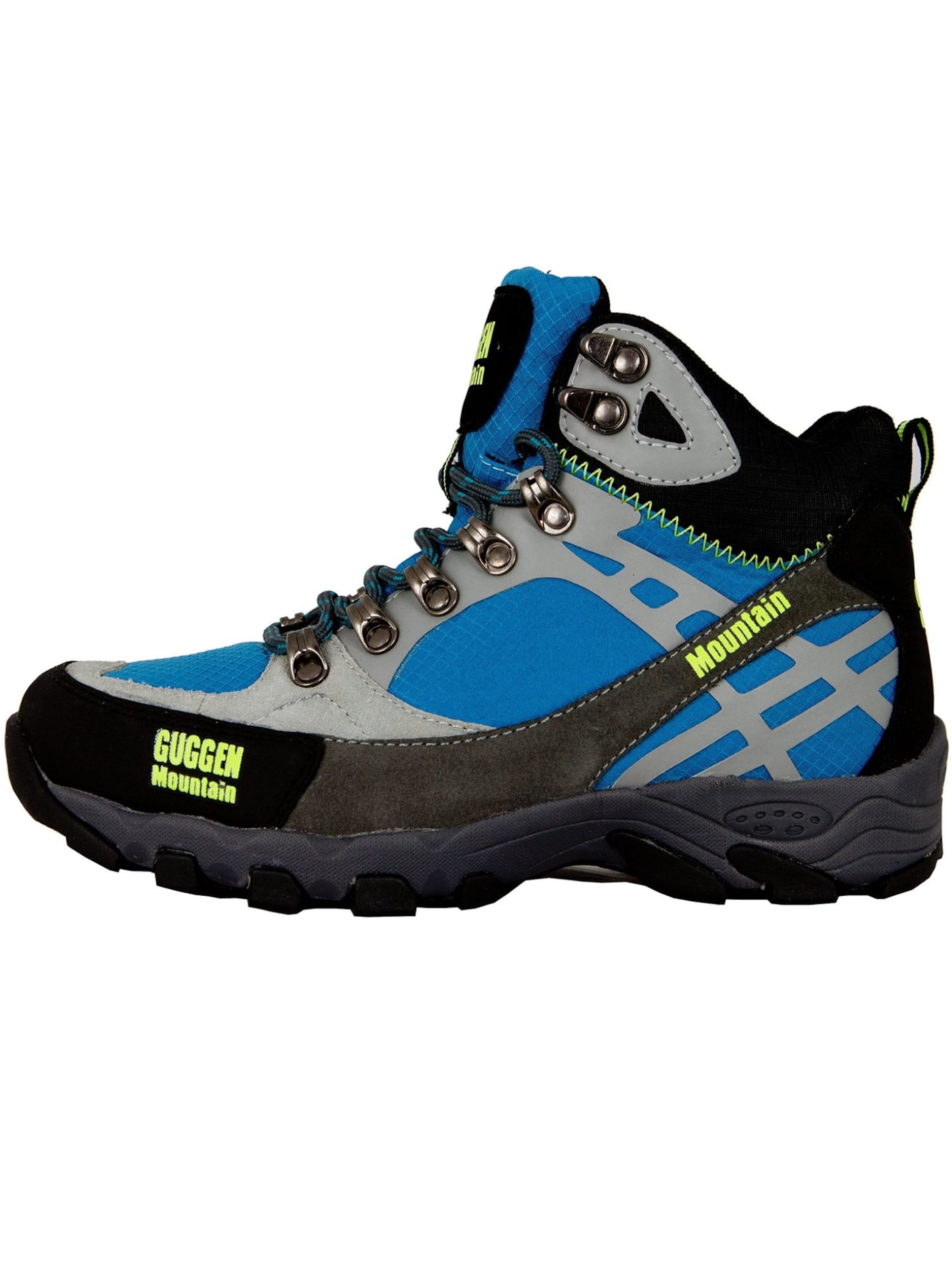 Guggen Mountain Schnürstiefel 'M011' in Blau: Vorderseite