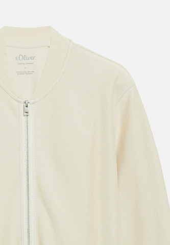 s.Oliver - Sudadera con cremallera en beige